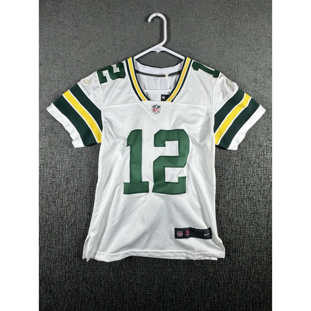 Green Bay Packers Aaron Rodgers Jersey #12 NFL NIKE ON FIELD JERSEY Youth Small